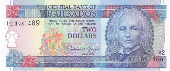 Barbados 2 Dollar p46 1995